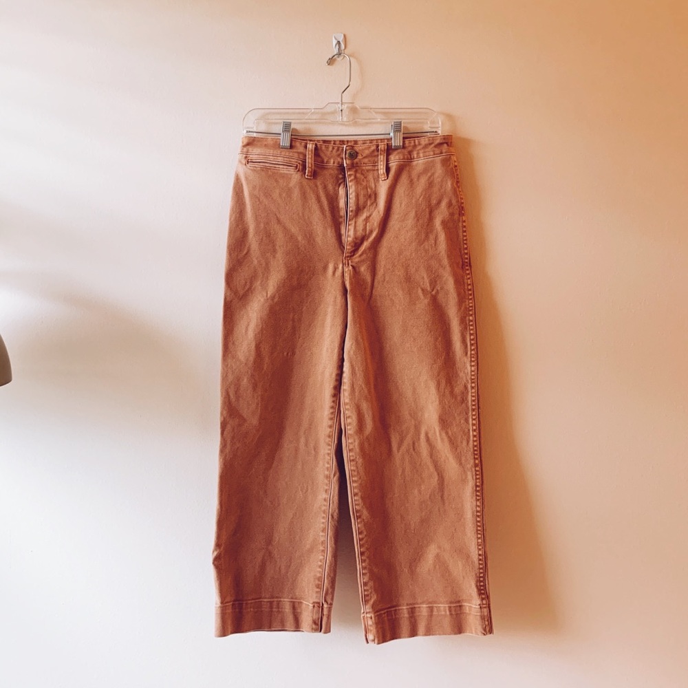 Madewell high waisted wide leg crop pants
